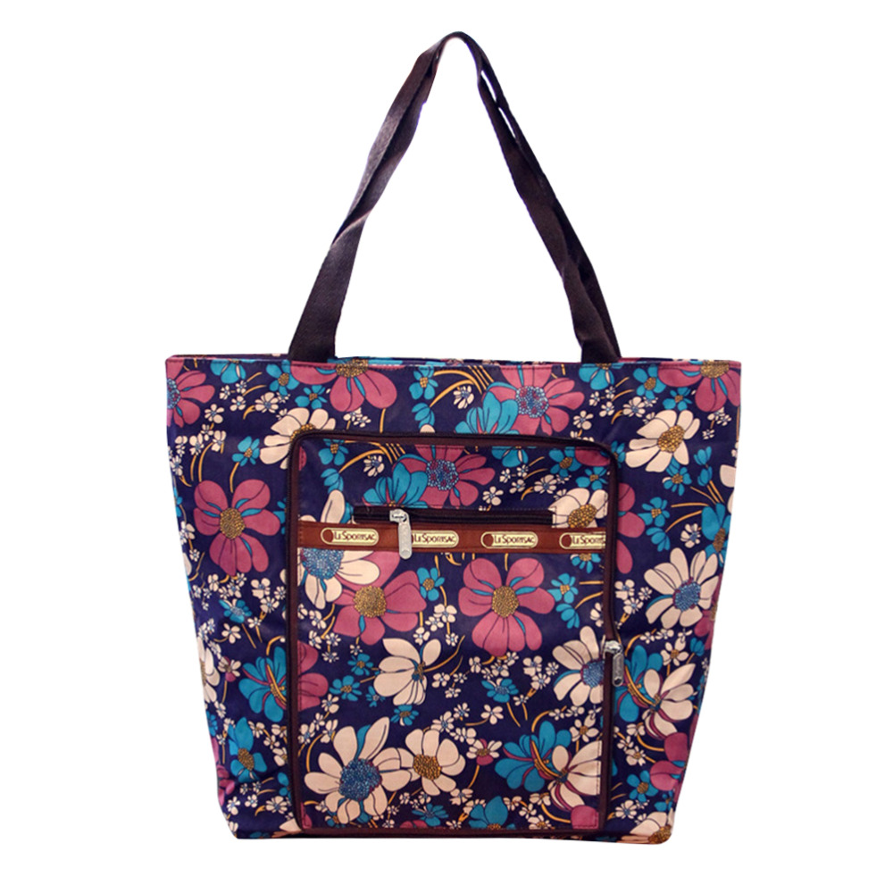 2016 New Arrival Foldable Shopping Bags Zipper Portable Prints Shopping Totes Bag Large Capacity ...