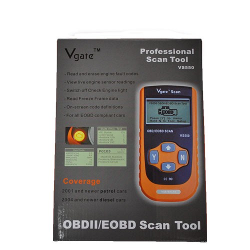 Newest Original Vgate Automotive Diagnostic Scan Tool VS550 Original CAN EODB OBD2 OBDII Car Diagnose Code Reader Scanner 4