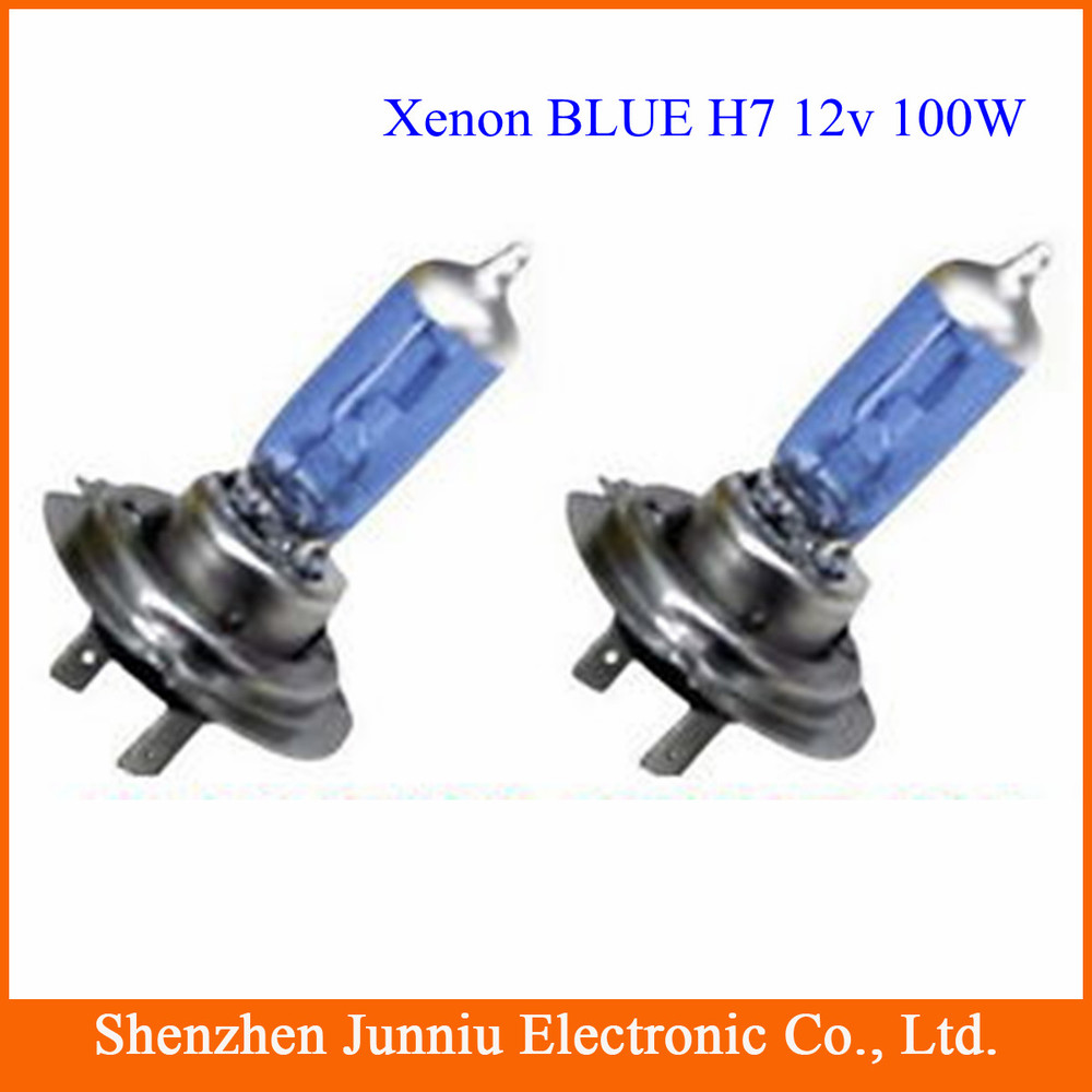 Image of Free Shipping 2 X H7 Xenon Halogen Bulb Car Headlights Car Super Bright Light Bulbs Lamp 12V 100W