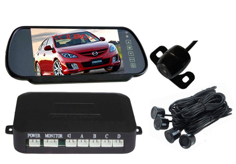 Фотография 7inch digital LCD screen /video parking sensor Rear View System Car Backup Reversing Viewing Detector with Waterproof Camera