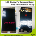 Gold Color New Mobile Phone LCD Display Digitizer LCD Touch Screen For Samsung Note 5 N920R4