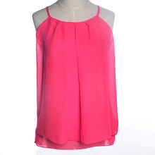 2015 New sexy Chiffon crop top cropped top blusas femininas fashion print women tops tank top