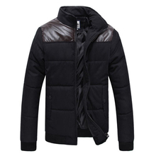 New Fashion Winter Quilted Jackt Men Warm Parka Coat Mens Patchwork Cotton Padded Jackets Coats Chaqueta Hombre 13M0185