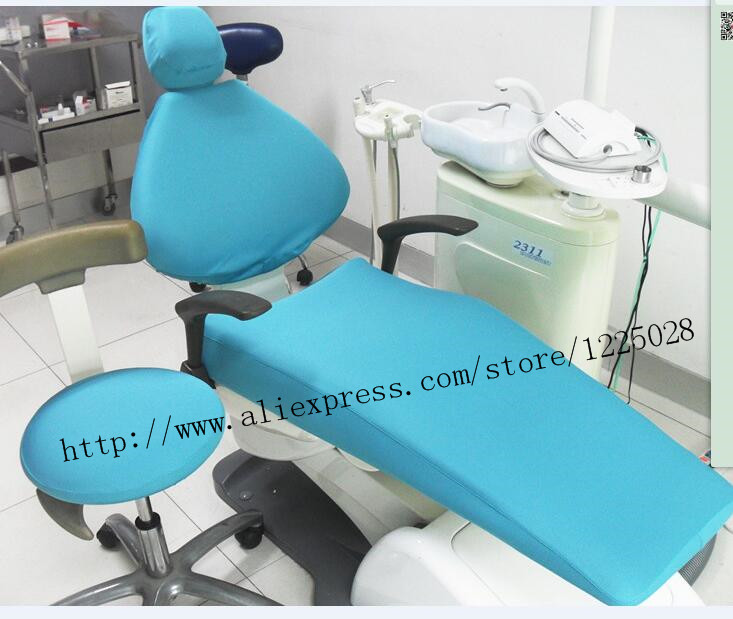 New Dental Chair Cover Elastic Design Cushion Cover Stretch Lycra Chair Protector Seat Set