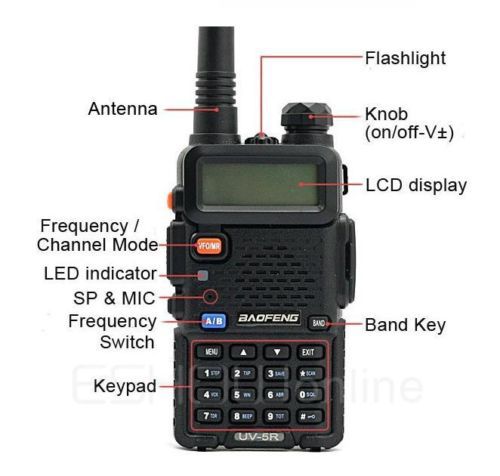 2 ./.  baofeng  walkie talkie uv-5r  cb   136 - 174 400 - 520  