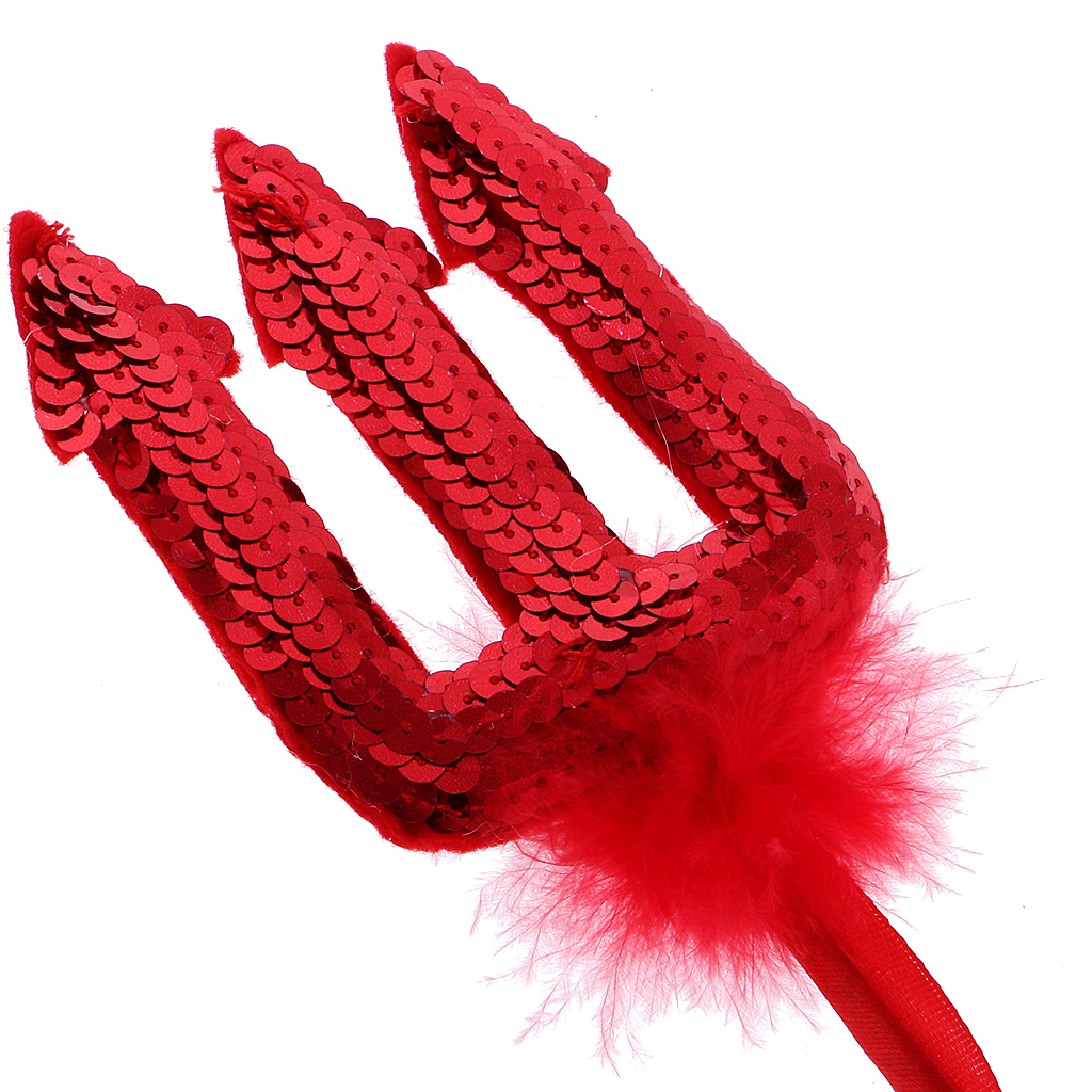Accessories Red Sequin Devil Trident Pitchfork Costume Hen Night Party