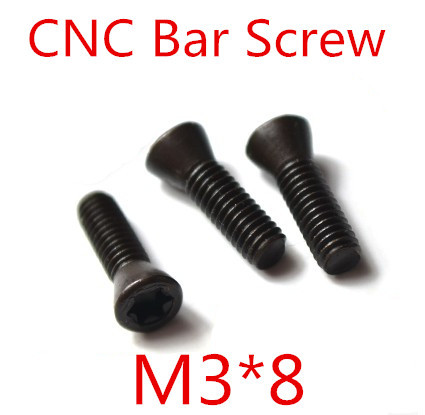 50pcs M3 x 8mm M3 8 Insert Torx Screw CNC Bar Replaces Carbide Inserts CNC Lathe