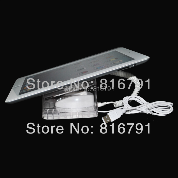 Tablet PC anti-theft security display alarm with acrylic stand holder rack shelf for laptop retail store secure showing