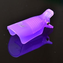 Selljimshop New 10PC Plastic Nail Art Soak Off Cap Clip UV Gel Polish Remover Wrap Tool