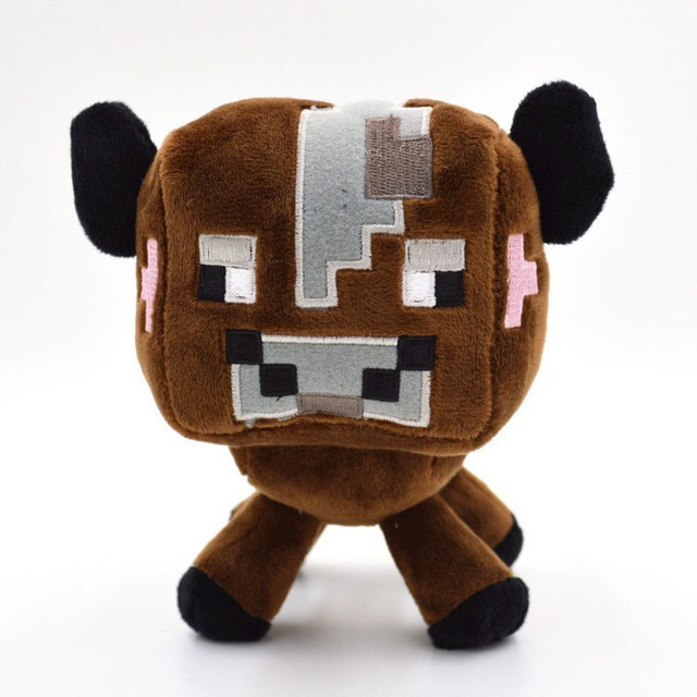 16 см Новый Minecraft Плюшевые Игрушки Minecraft Creeper Minecraft Браун Крупный Рогатый Скот Корова Чучела Животных Куклы Игрушки для Маленьких Детей День Рождения Подарки