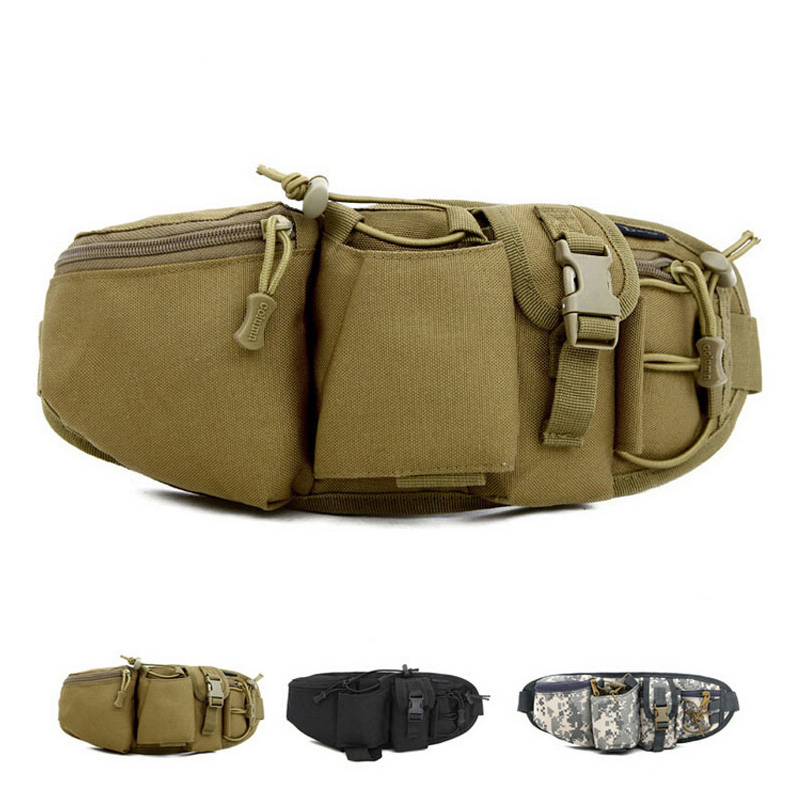 Utility Nylon Waist Bag Men Women Fanny Pack Small Tool Bum Bag Travel Army Waist Pack Case For ...