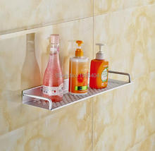 Space Aluminum Bathroom Accessories Storage Holders Basket Shelf Wall Mounted Kitchen Basket Rack BS3219