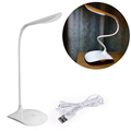 Work Well Useful Adjustable intensity USB Rechargeable LED Desk Table Lamp Reading Light Touch Switch Wholesale