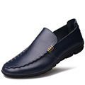 New 2016 Breathable Spring Summer Men s Flats Slip on Soft Leather Shoes Loafers Men Driving