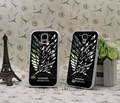 Japanese Anime Attack on Titan Logo Style Hard White Skin Cover for Galaxy s5 s4 s3