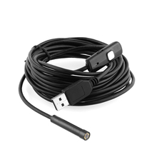5M 7mm 6LED Waterproof Borescope Endoscope Inspection Snake Scope Tube Pipe Camera with Snapshot Butto