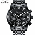 GUANQIN Luxury Brand Men s Quartz Watch Business Watch Men s Watches Stainless Steel Simulation Display