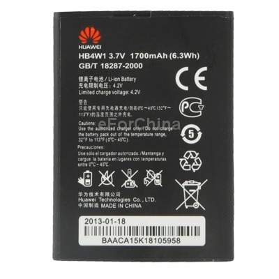   1 .   1700  HB4W1   Huawei C8813 / C8813D / Y210 / Y210C / G510 / G520 / T8951