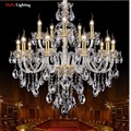Free shipping New K9 Modern Crystal lustres de cristal Decoration Chandeliers and Pendants gold 6 8