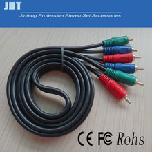 2pcs 3 3 video cable 6 rca video audio cable av line tv set top box tv converter cable