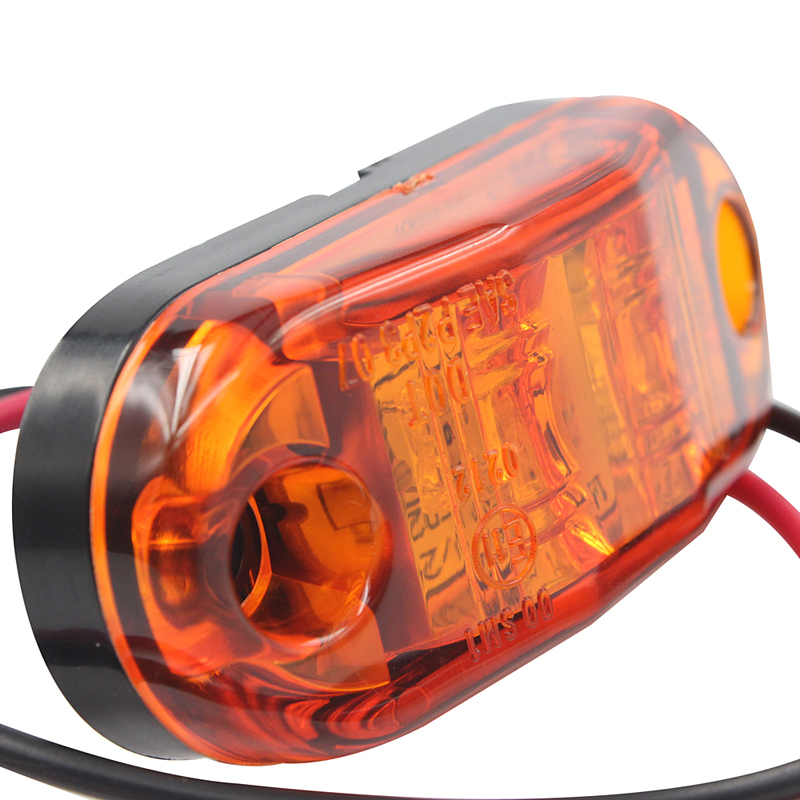 2 PCS LED Auto Car Lights Red Amber White Piranha ABS Side Turn Signals Replacement Parts