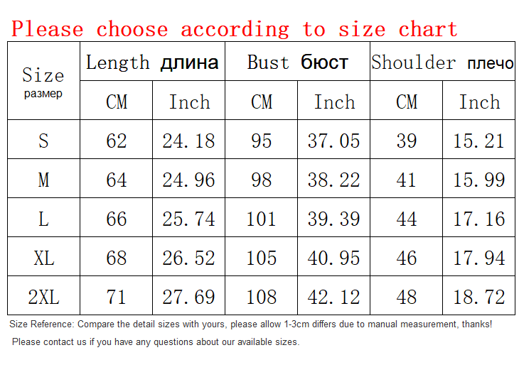 women size shirts