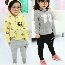 Kids Pants Smile Pattern Casual Harem Pants Baby Cotton Trousers 1 6Y