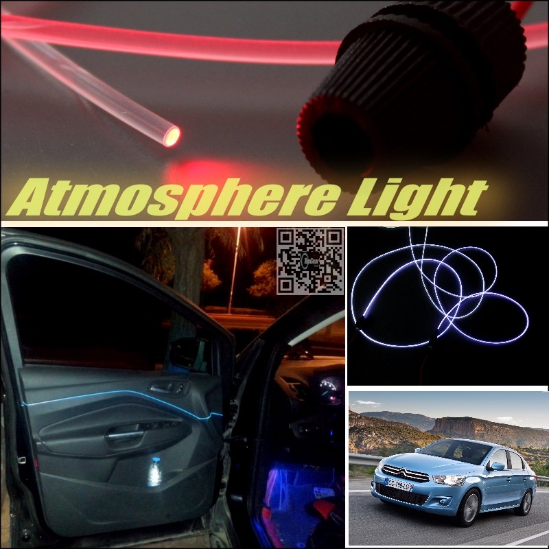 Car Atmosphere Light Fiber Optic Band For Citroen C Elysee Furiosa Interior Refit No Dizzling Cab Inside DIY Air light