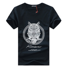 new arrival men fashion 2015 summer style high quality men s tshirt cotton cartoon OWL animal