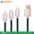 3 PACK Premium USB Cable for iPhone 7 5 5s 6 6s plus SE iPad mini