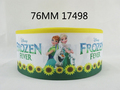 50Y17498 3 flowers series high quality printed polyester ribbon DIY handmade materials wedding gift wrap