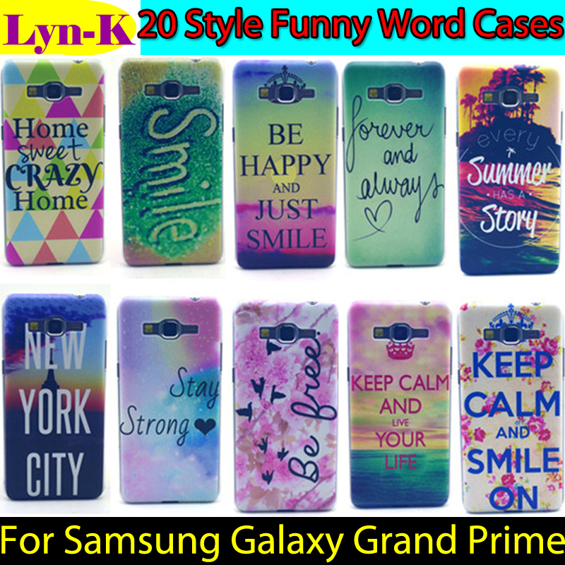 Image of 20 Style Funny Word Collection SM-G530FZ/ G530F/ G530H Plastic Phone Cover Printing Case for Samsung Galaxy Grand Prime Coque