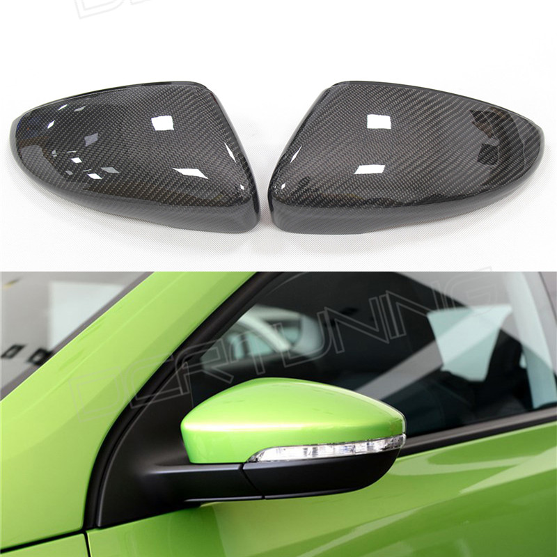 Full replacement carbon fiber car side mirror for 2011-on  VW Scirocco  mirror cover sets