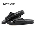YIQITAZER 2017 New Summer Beach Mens Sandals Genuine Leather Shoes High Quality Nice Unique Water Shoes