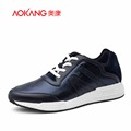 AOKANG 2016 New Men s synthetic leather shoes Lace Up Casual Shoes For Men Comfort colorful