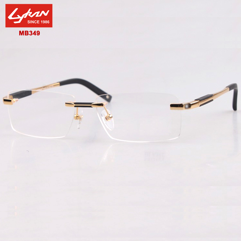New Brand points spectacle glasses men MB349 rimless eyeglasses frames reading glasses prescription lens optical frame eyewear