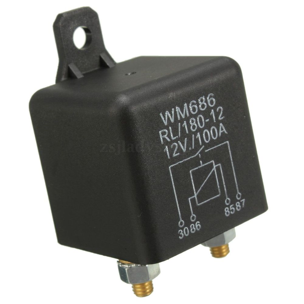 12V DC 100 Amp Heavy Duty Split Charge/Winch Relay for Car Van Boat Mower 4 Pin 