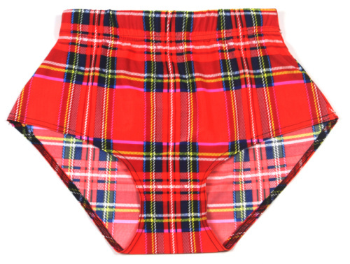 EAST KNITTING X 082 Fashion font b Tartan b font Red print shorts High Waist sexy