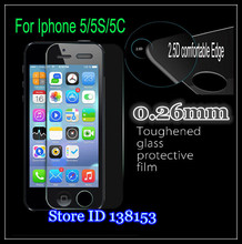 100pcs: Premium Tempered Glass Screen Protector for iPhone 5s Toughened protective film For iPhone 5 without retail box
