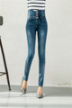 New Fashion Jeans Women Pencil Pants High Waist Jeans Sexy Slim Elastic Skinny Pants Trousers Fit