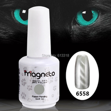 Free shipping 24 PCS soak off Uv gel nails Magnetic texture Cats eyes gel Magnet stick