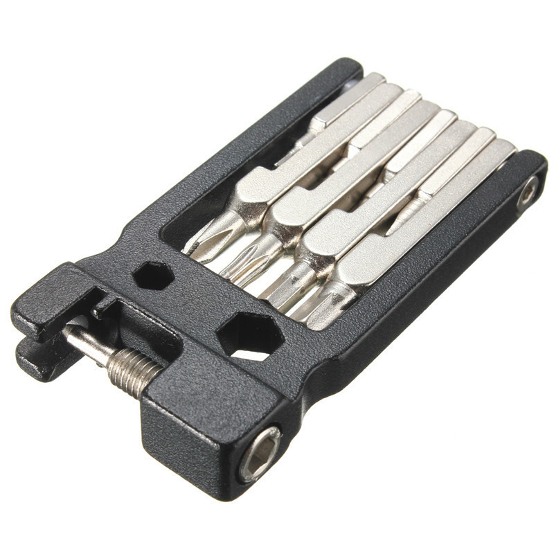 Image of Details about 19 in 1 Portable Bicycle Multi Repair Tools Set Kit Hex Key Screwdriver Wrench