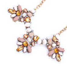 Vintage Kolye Charm Boho Flower Acrylic Pendants Necklaces High Quality Chain Maxi Necklace Statement  jewelry For Women CS13