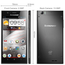 Original Lenovo K900 16GBROM 2GBRAM 3G WCDMA GSM Smartphone 5 5inch Android 4 2 Atom Z2580
