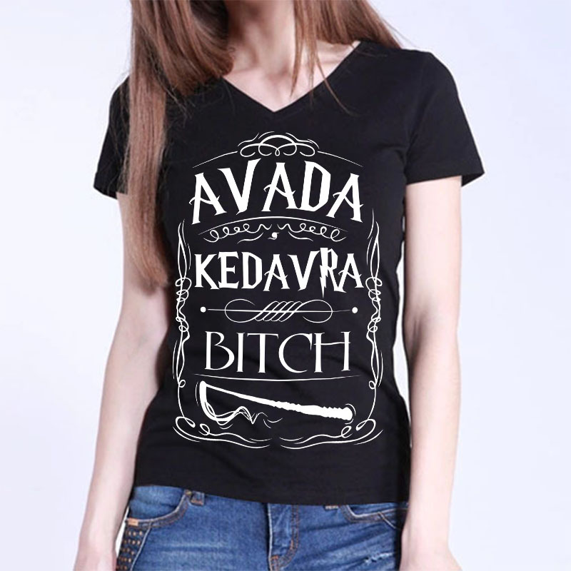Image of Fashion Hot Sale Women T Shirt Star Wars/Breaking Bad/Harry Potter/Putin Female V Neck t-shirts Short Sleeve Casual Tee