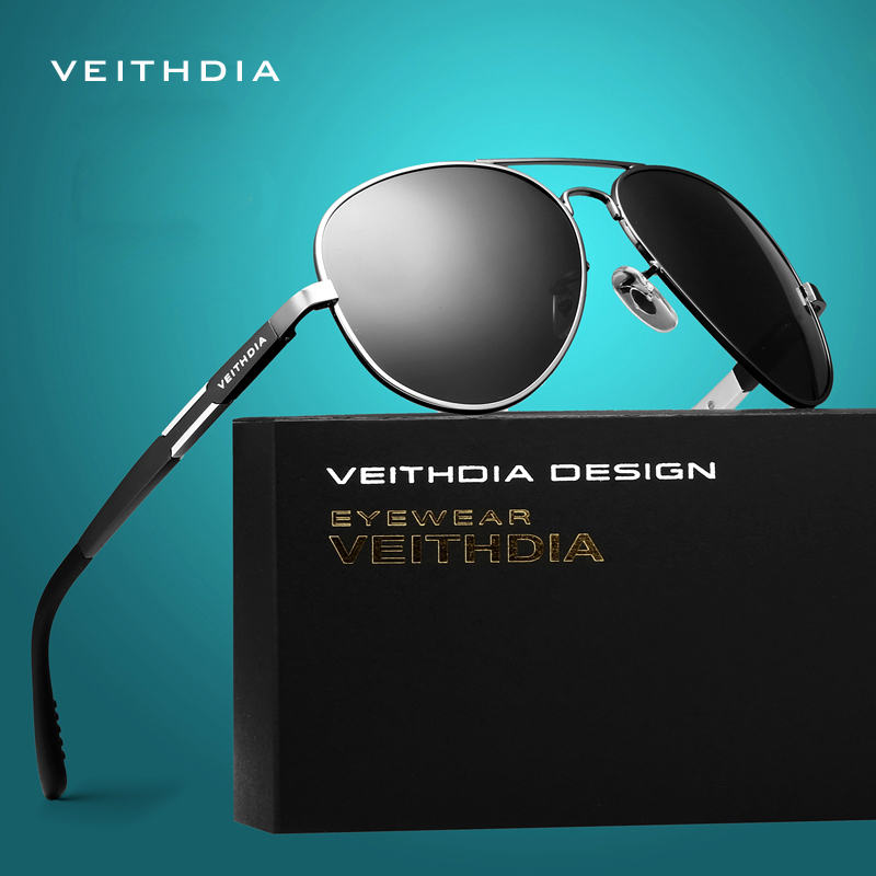 Image of VEITHDIA Aluminum Magnesium Men's Sunglasses Polarized Sun Glasses Male Driving Fishing Outdoor Eyewears Accessories Men 6695