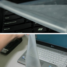 Hot Sale!!! Waterproof Washable Ultra Thin Transparent Protective Film Silicone Keyboard Cover For 14 inches Laptop Notebook