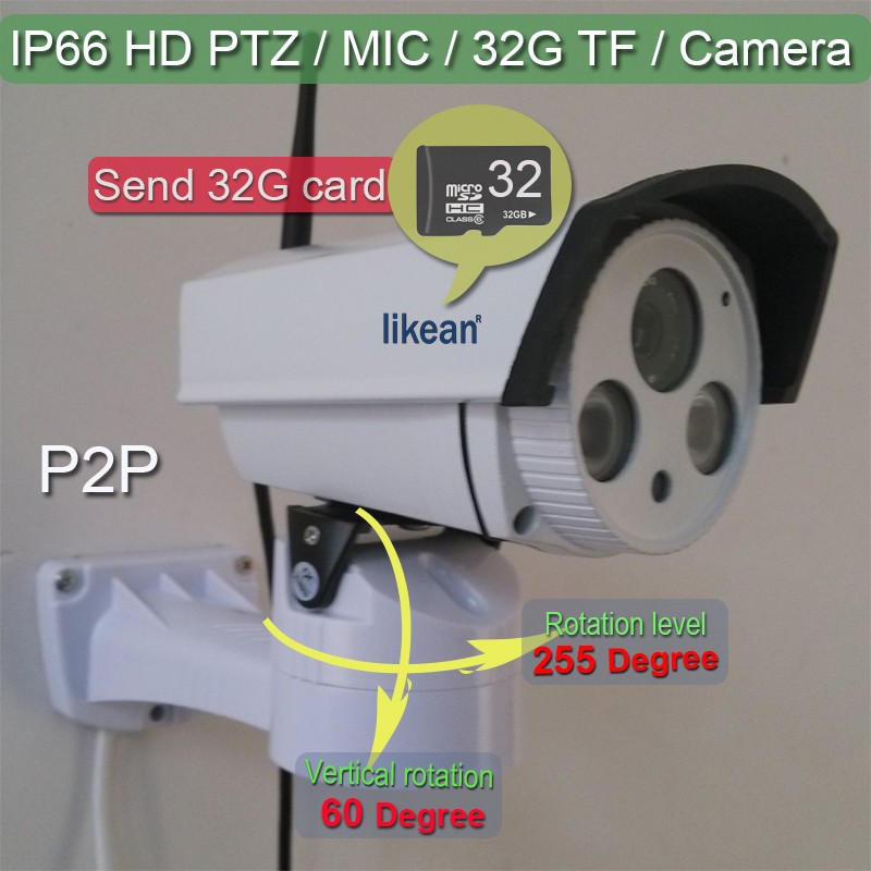 Free Shipping 960P wireless security ip camera with SD Card Slot