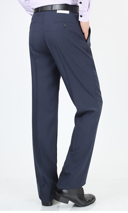 Мужские костюмные брюки лето стиль мужчины бизнес официальный приталенный Fit шелк платье брюки вилочная часть марка костюм брюки