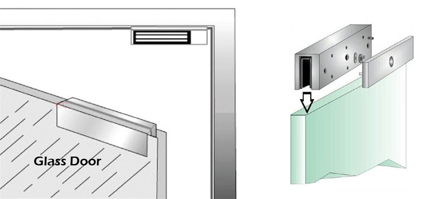 Raykube U Bracket For 280kg Electric Magnetic Lock Install Glass Door R 280u Bracket Bracket L Aliexpress